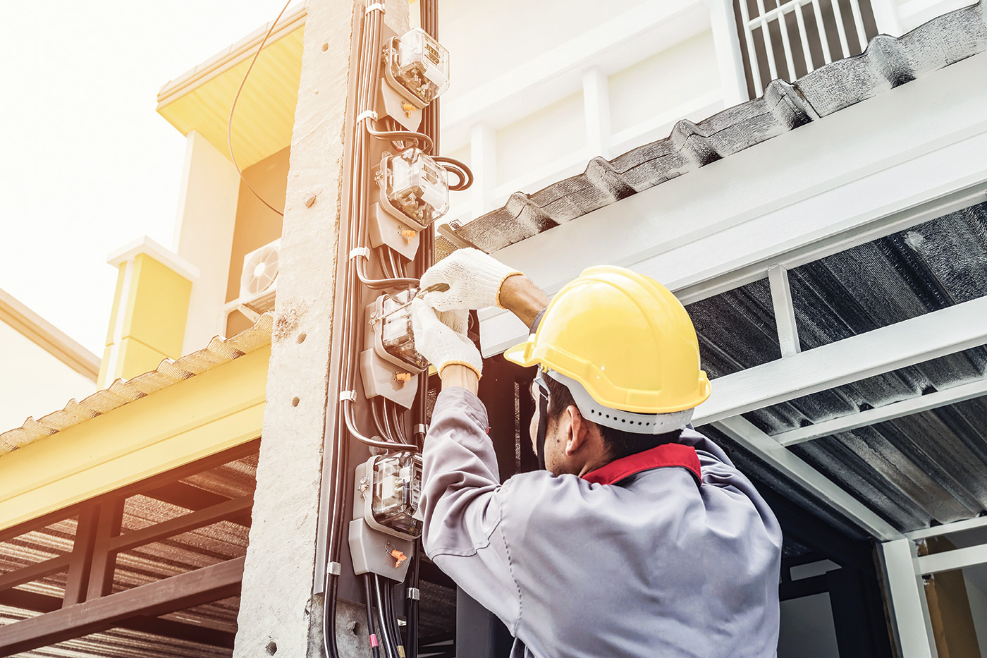 Safety boots for clearance electricians